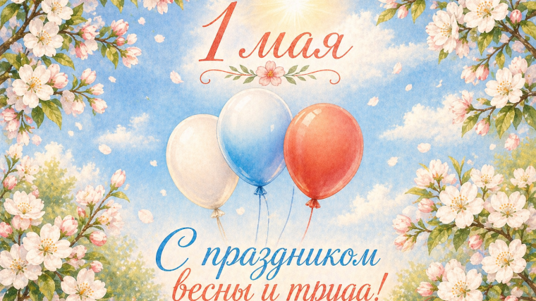 ПОЗДРАВЛЯЕМ С ПЕРВОМАЕМ!.